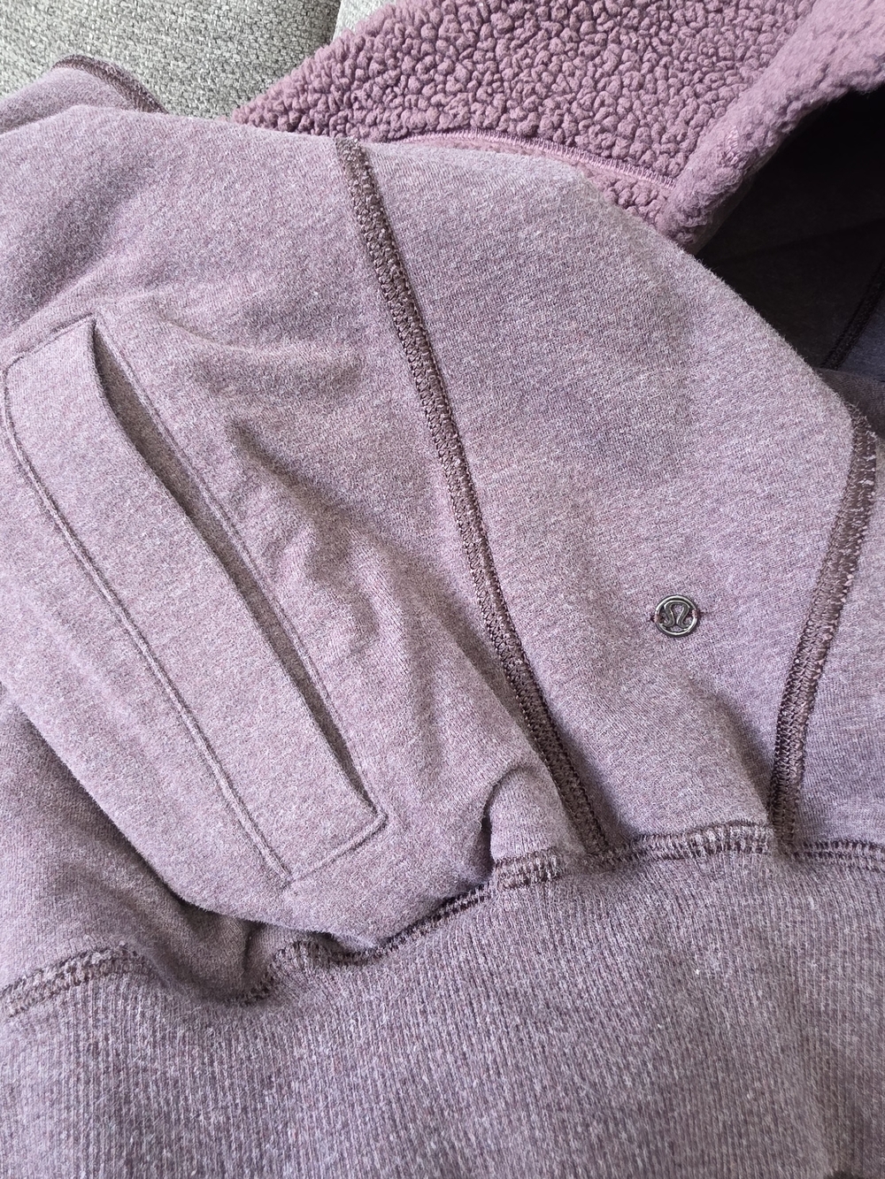 lululemon athletica Plush Sherpa Hoodie - Plum - Picture 6 of 6